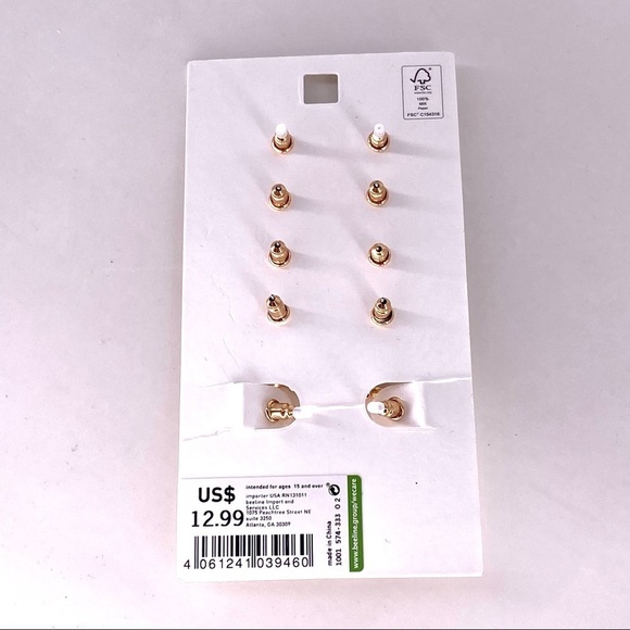 Beeline Women's 5 Pieces  Stud Earrings Set - Picture 3 of 4